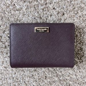 Kate Spade BiFold Compartment Wallet (Deep Berry)